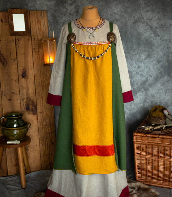 Scandinavian apron-dress